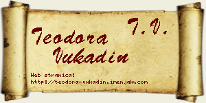 Teodora Vukadin vizit kartica